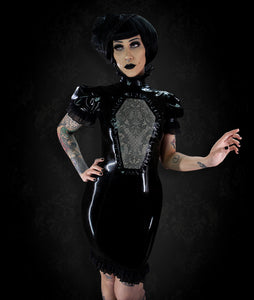 lace latex dress Adorn