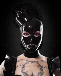 Latex Pillbox Hat